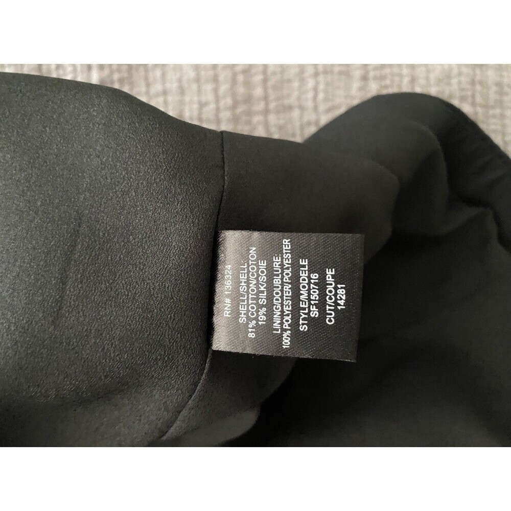 Halston Heritage Maggie Tulip skirt black v-neck skater dress Size 4 - Picture 9 of 13